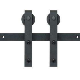VEVOR 10FT Sliding Barn Door Hardware Kit, 330LBS Loading Heavy Duty Barn Door Track Kit for Single Door (Number of Doors: Single Door, Slide Rail Shape: J-Type)